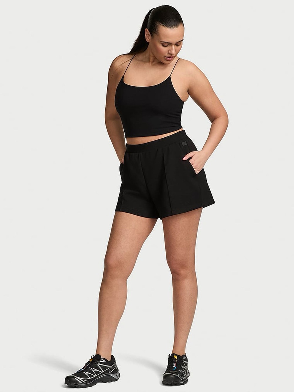VSX Black High-Rise Relaxed Bermuda Shorts XL